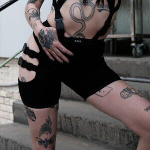 Nakt 22-B Buckle Shorts Clubbing Black Medium